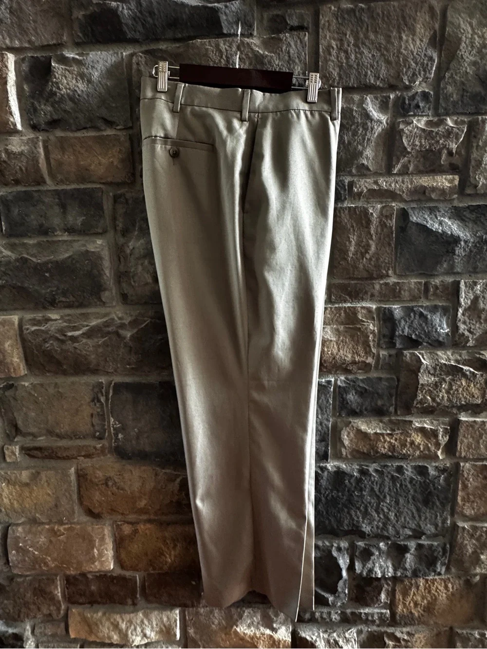 Men's Classic Dress Pants in Light Khaki